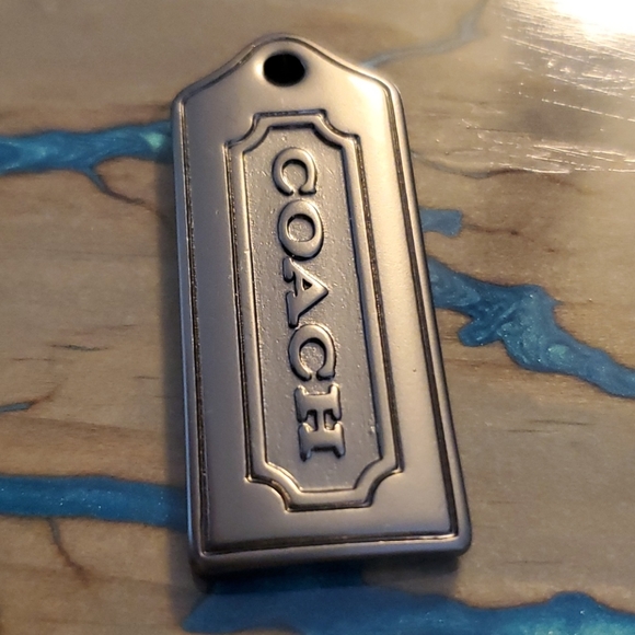 Coach Gunmetal Puffy Medal Hangtag - Picture 3 of 7